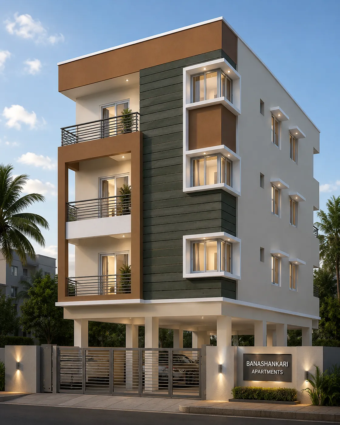 Design render of Banashankari Apartments