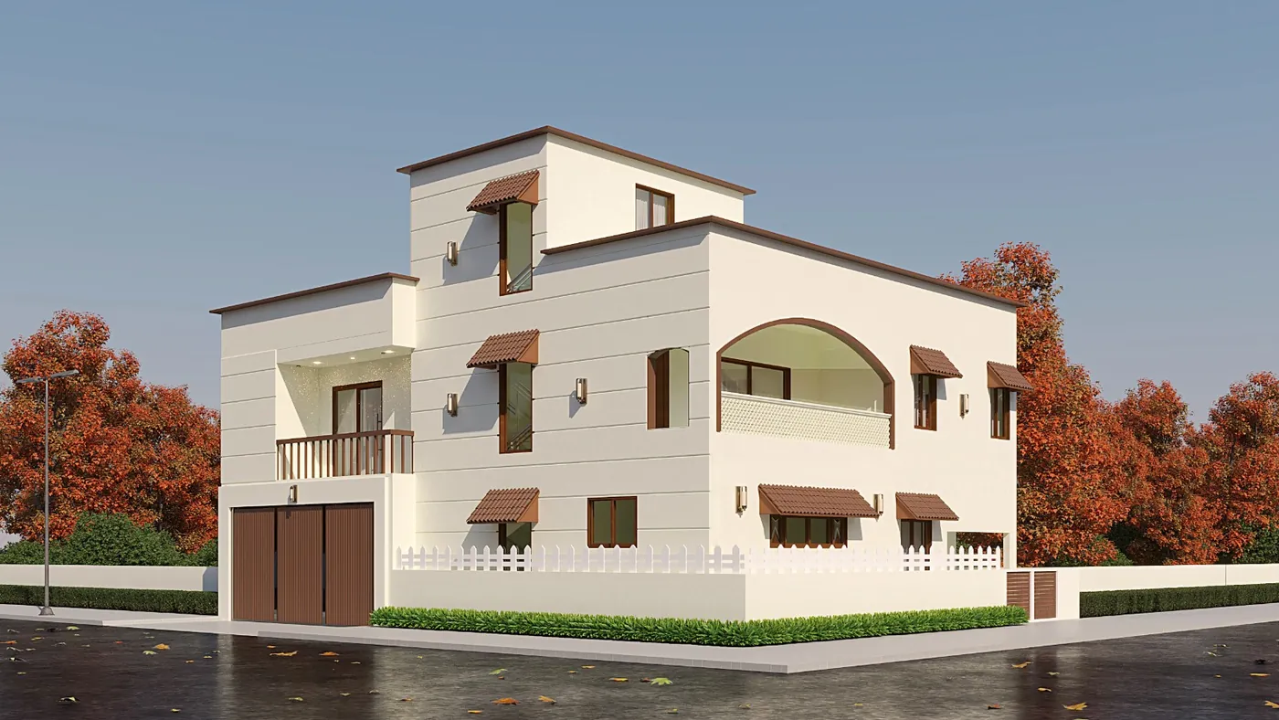 3D design render of Salsa Villa, Hennur