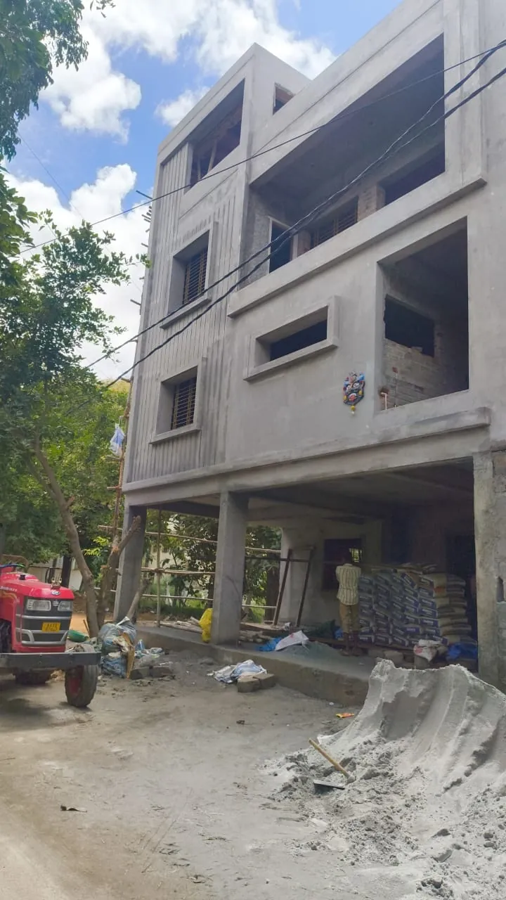 Villa structure topped out before finishes begin